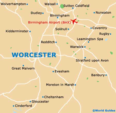 Small Worcester Map