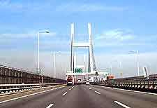 Image of the road across the Bay Bridge