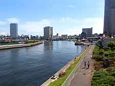 Waterfront view of the city