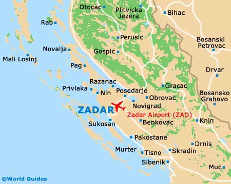 Small Zadar Map