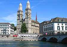 Photo showing the Grossmunster cathedral