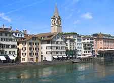 Image of the riverfront buildings