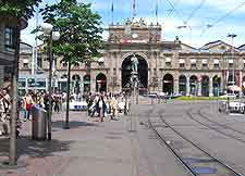 Photo of the city's central train station